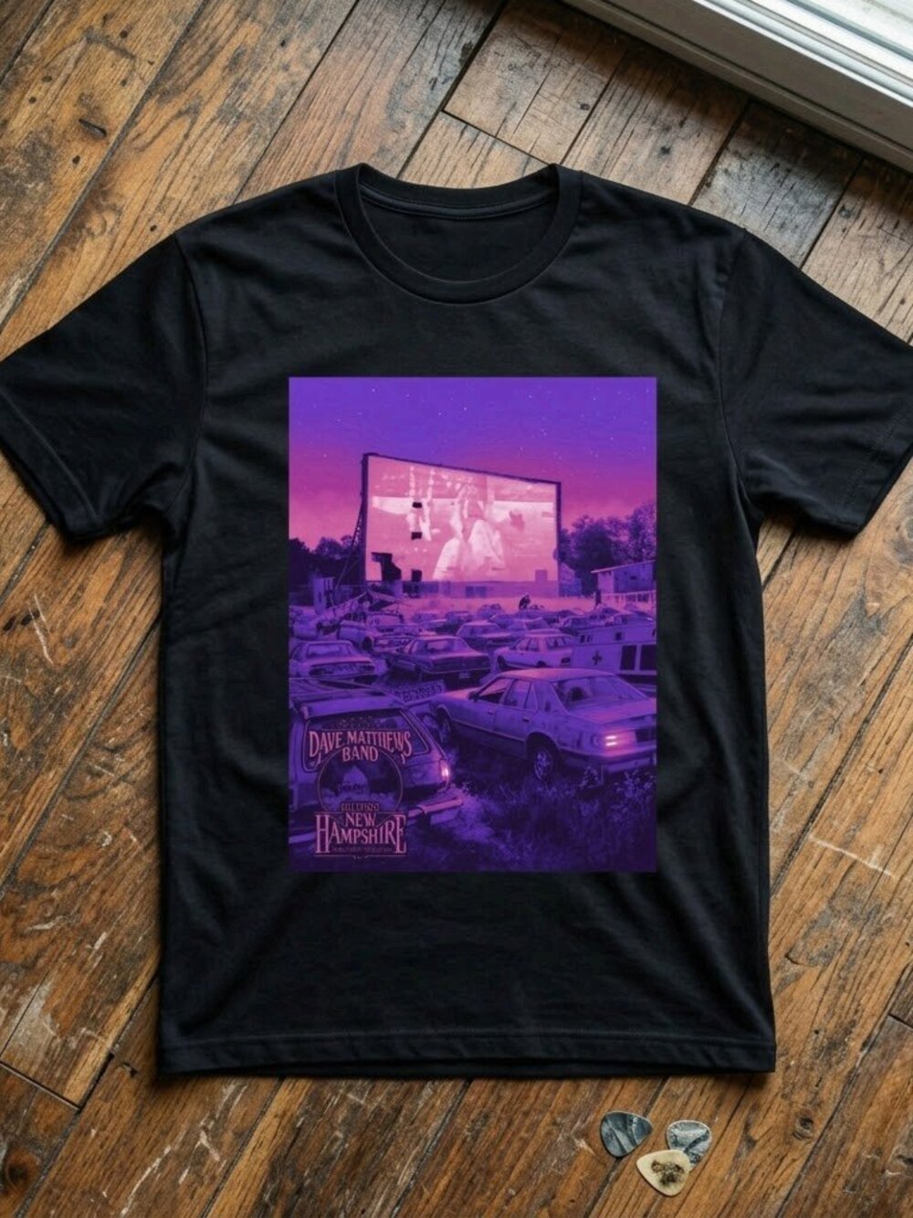 Dave Matthews Band Gilford New Hampshire July 14 2026 Event Graphic T-Shirt